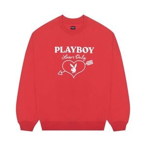 Playboy By PacSun Love Club Crew Neck Sweatshirt